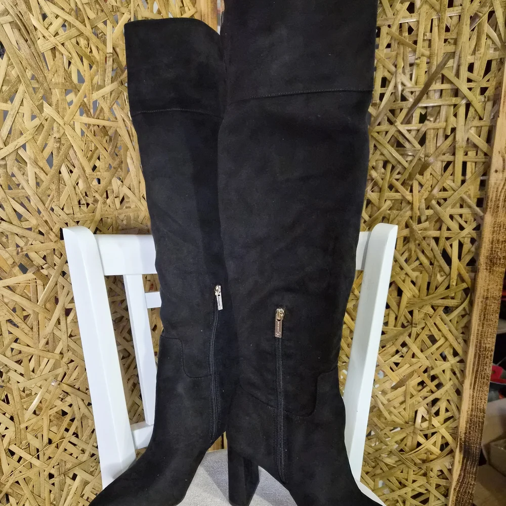 Jessica Simpson Akemi Over The Knee Boots Suede Black 9.5